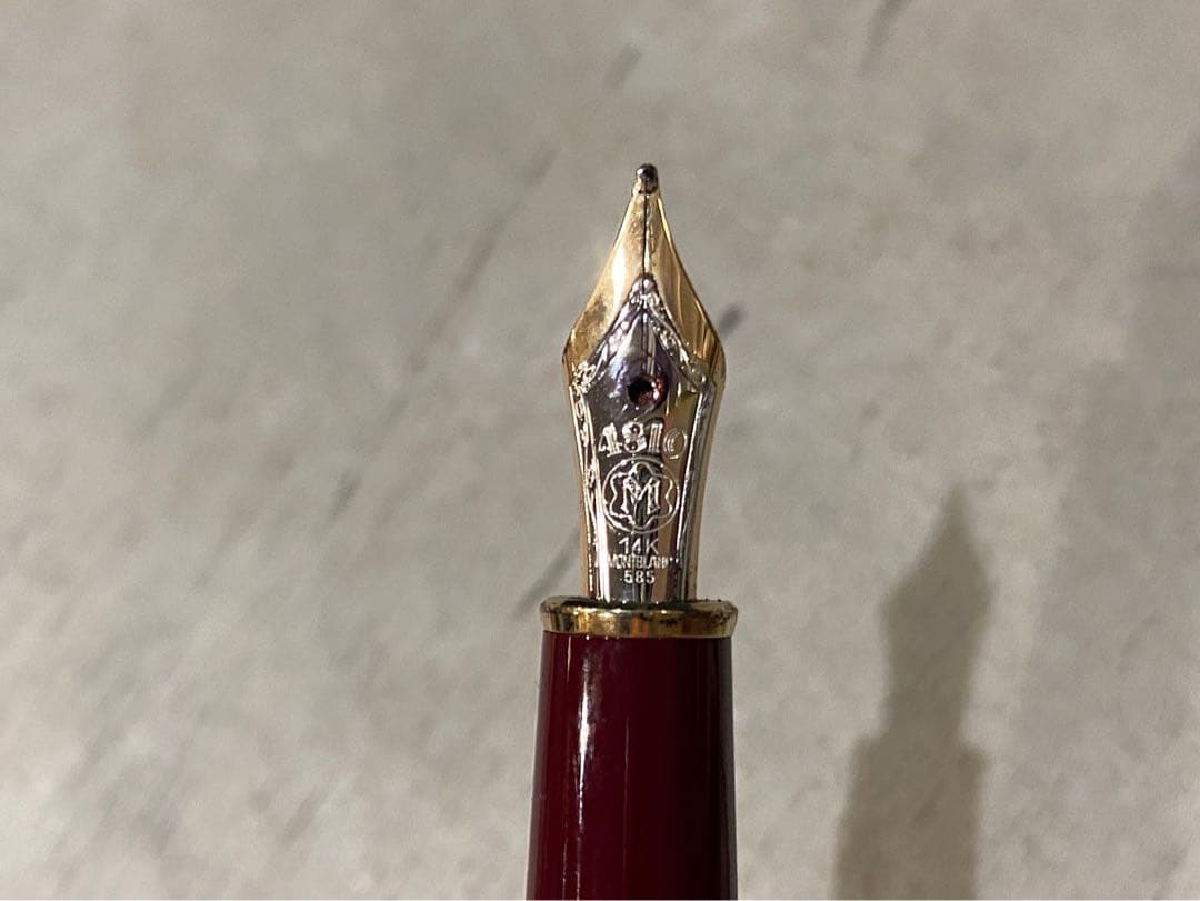 モンブラン 万年筆 マイスターシュテュック144 ボルドー 中白ルグランボルドー